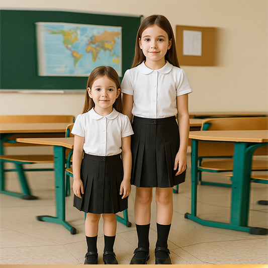 Divisa Scolastica Bermuda finta gonna per bambina