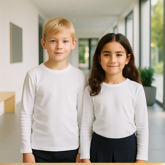 Divisa Scolastica T-shirt bambini manica lunga