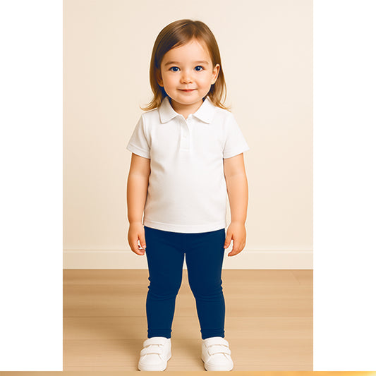 Leggings elasticizzato bambina per scuola e sport