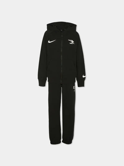 NIKE TUTA FULL ZIP FRENCH TERRY SET BLACK
