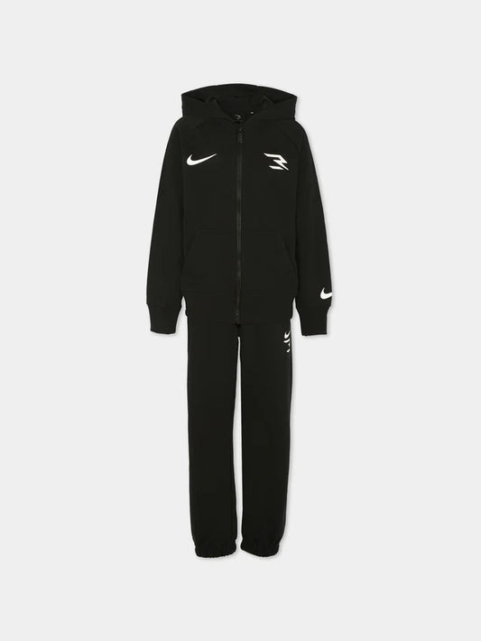 NIKE TUTA FULL ZIP FRENCH TERRY SET BLACK