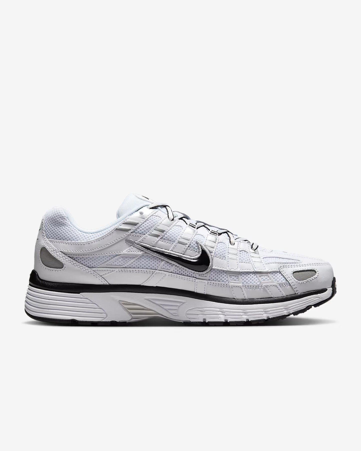 nike p-6000 bianco argento metallizzato nero