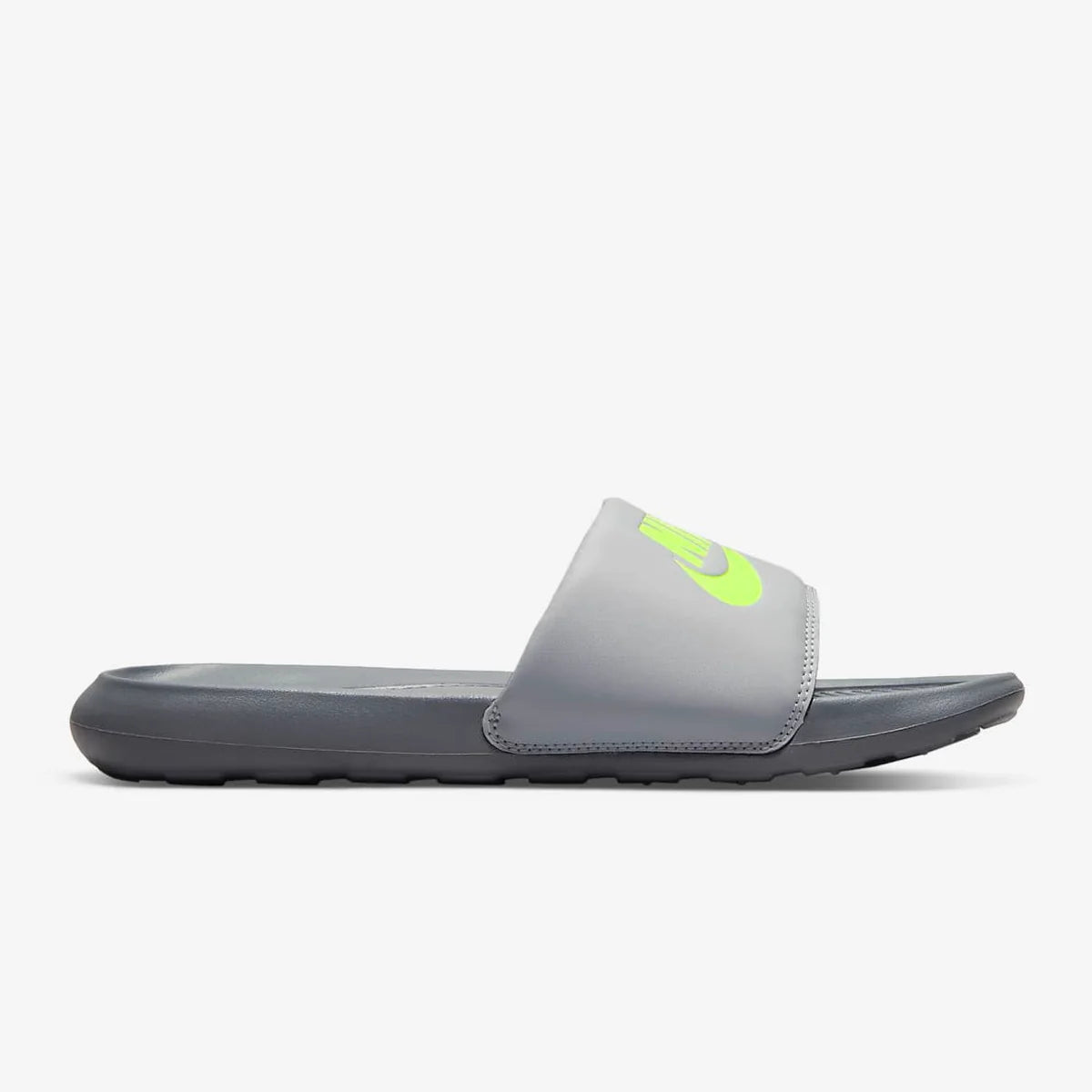 nike victori one men's slides-grey fog/volt-smoke grey