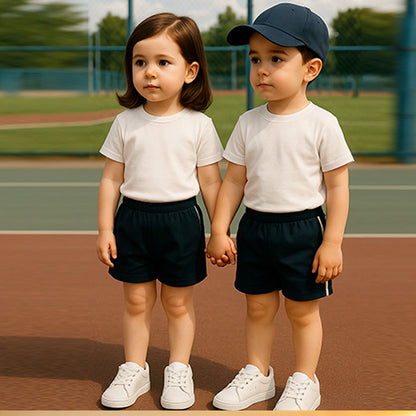 Divisa Scolastica Pantaloncino elasticizzato bambini con profili