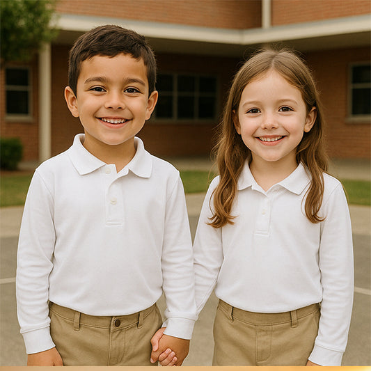 Divisa Scolastica Polo bambini manica lunga