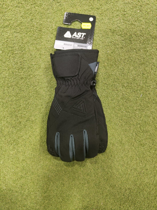 Guanti Neve Ast Uomo Nero-Grigio