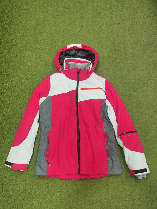 GIACCA DONNA AST FUXIA/BIANCO/GRIGIO