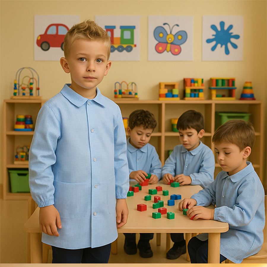 divisa scolastica grembiule bambino per asilo nido e scuole materne