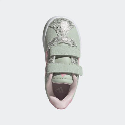 ADIDAS VL COURT  CF VERDE MENTA/ROSA BAMBINA