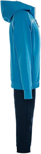EA7 SSC Napoli Tuta Interlock Con Cappuccio Azzurra Junior 2025/2029
