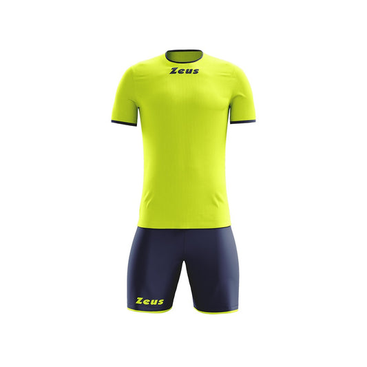 Zeus Kit Sticker Completo Calcio  Giallo Fluo/Blu